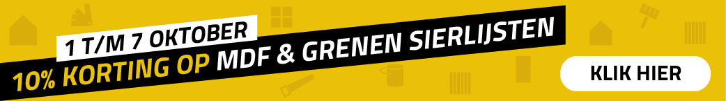 Clickable banner aanbieding sierlijsten