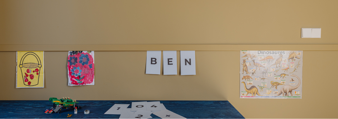 TOM strip geplaatst in horizontale lijst